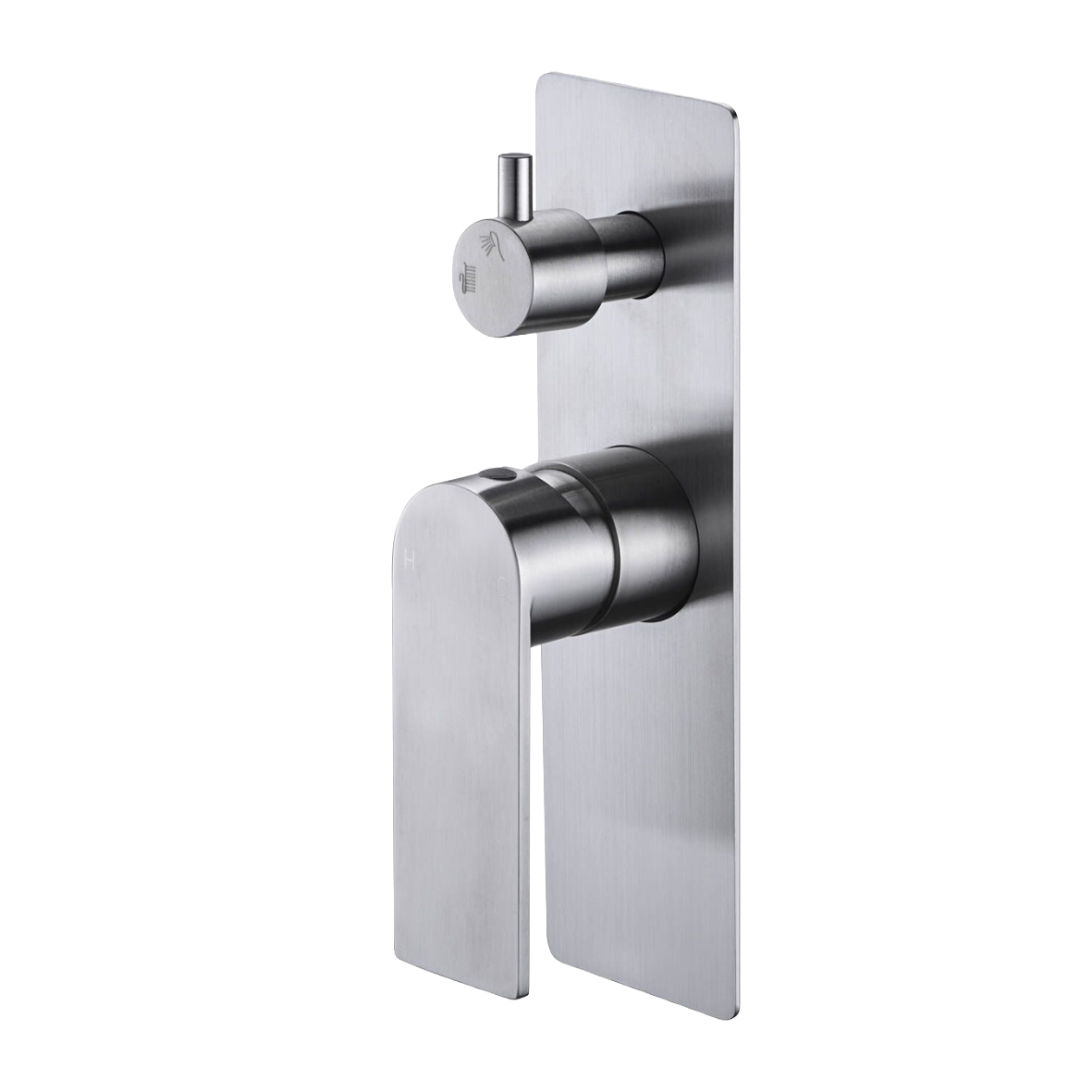 Luci Inox Rectangular Shower & Bath Diverter Mixer