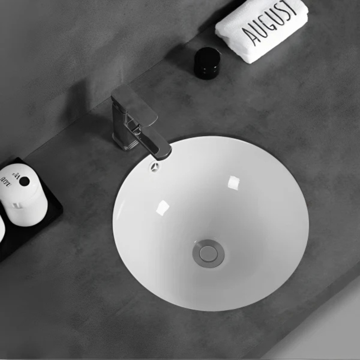 CITY LIFE ROUND UNDER COUNTER BASIN (340, 190)