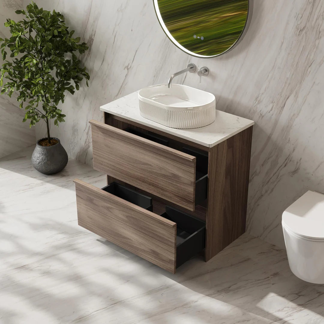 Bella 900mm Freestanding Cabinet - Notaio Walnut