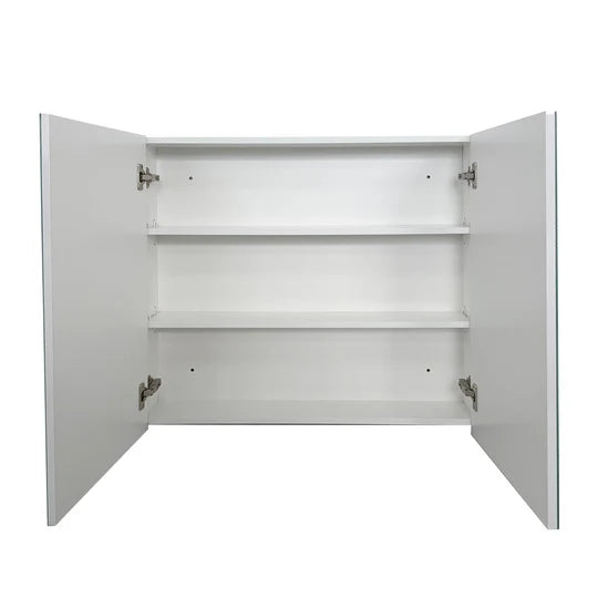 900mm x 720mm MDF Shaving Cabinet - Gloss White
