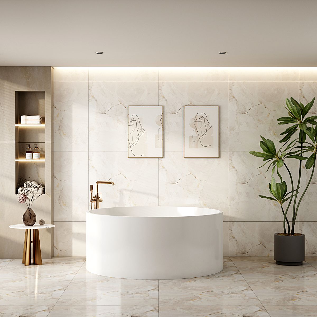 Cole Freestanding Acrylic Bathtub