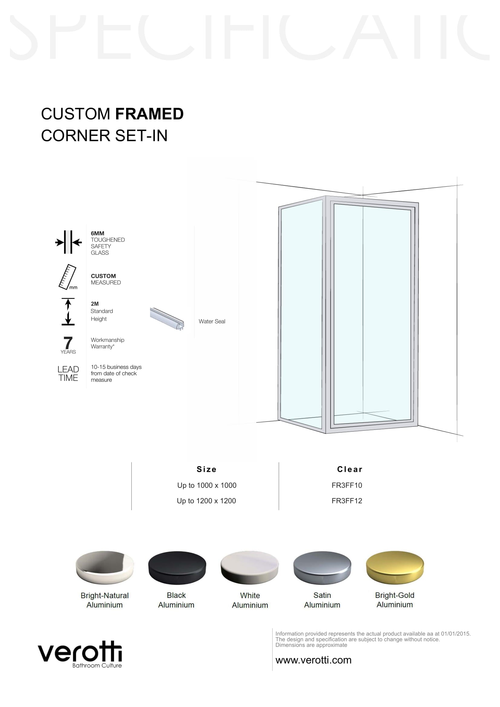 Custom Framed Corner Set-In