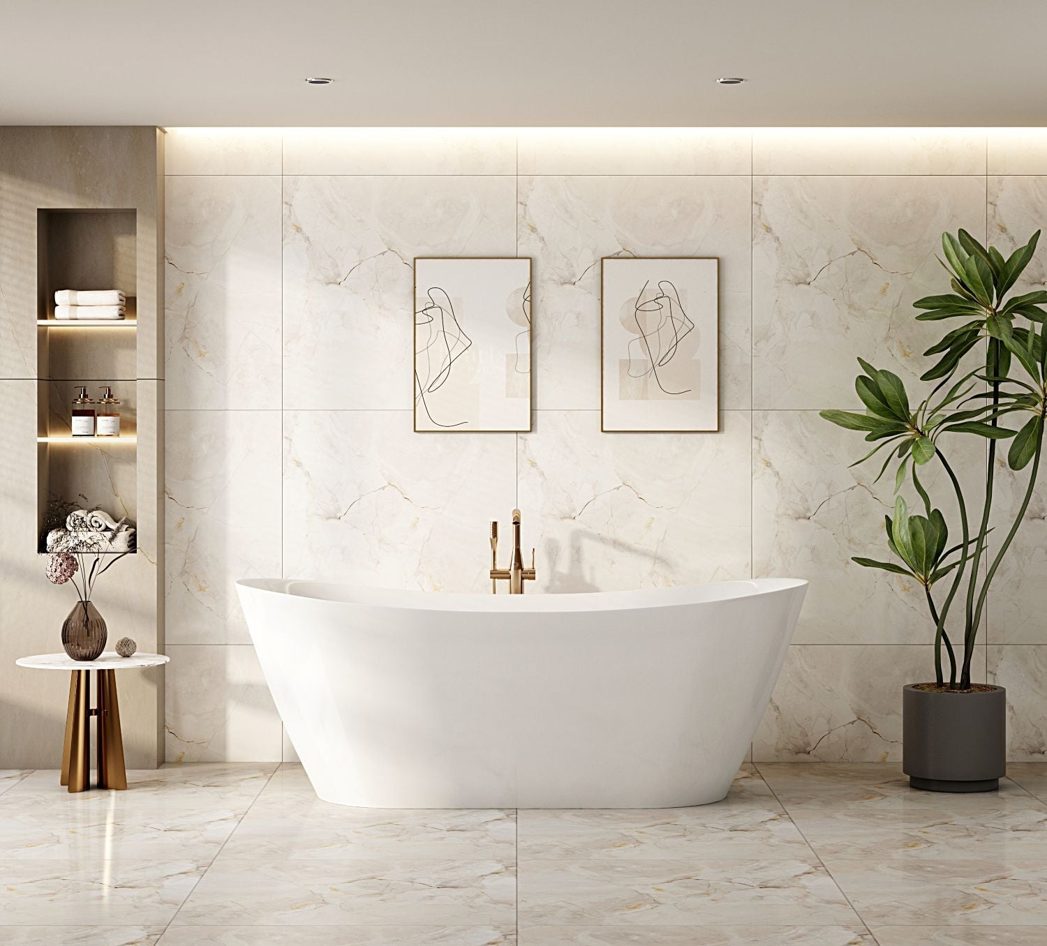 Disney Ultra-Thin Freestanding Bathtub