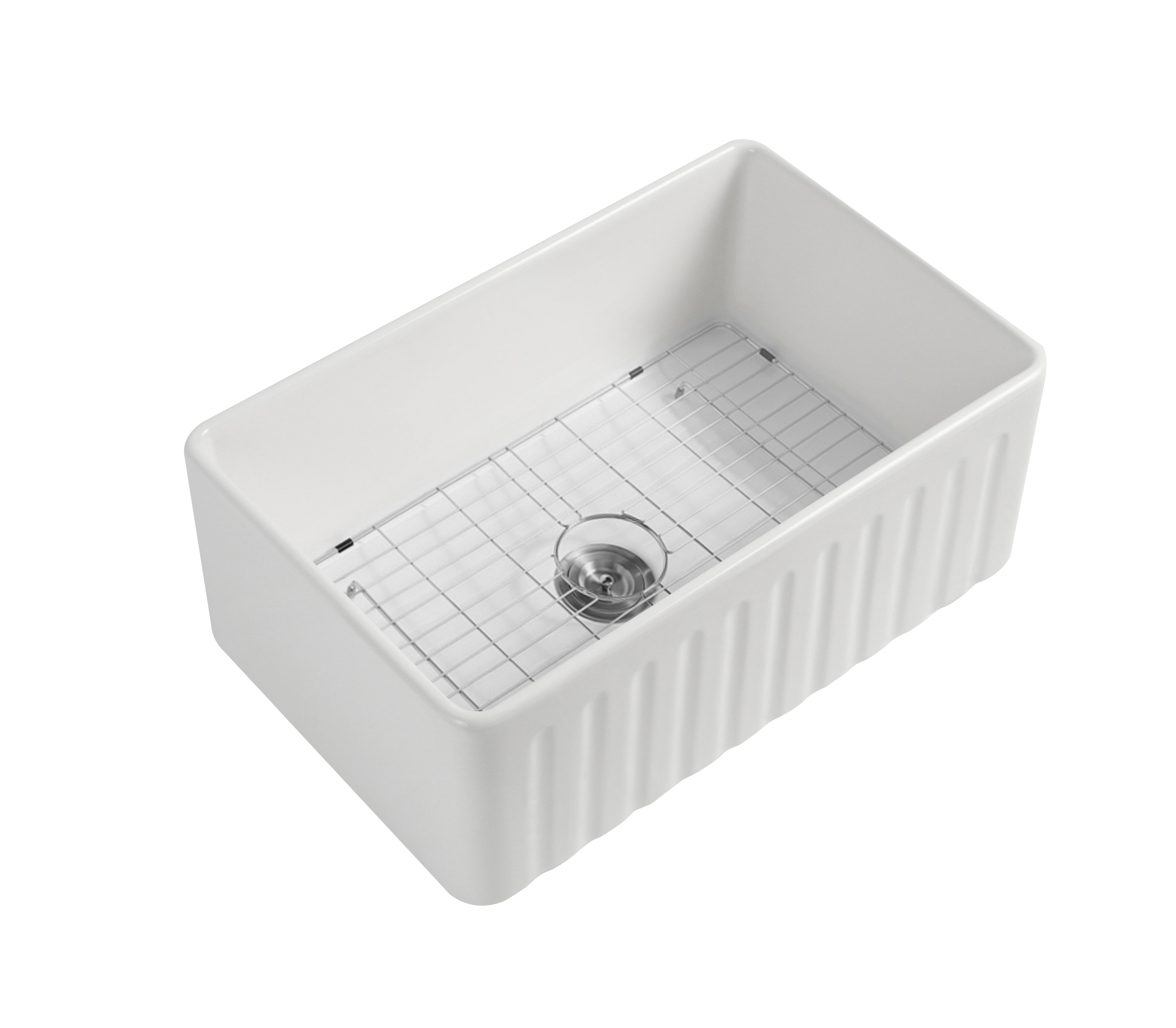Rocca Fine Fireclay Farm House Butler Sink 760mm x 459mm x 254mm
