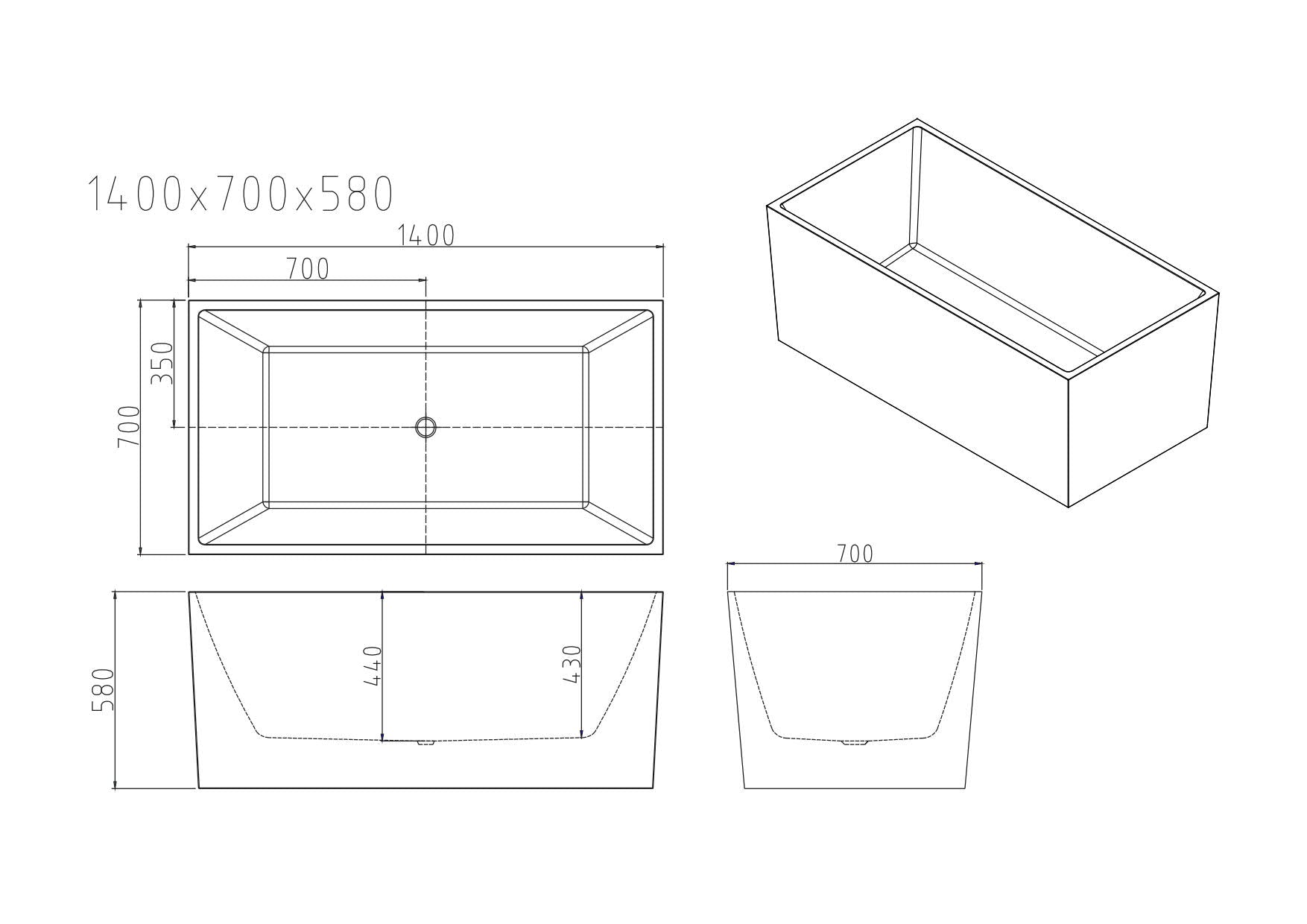 Orta Multi-Fit Freestanding Bathtub