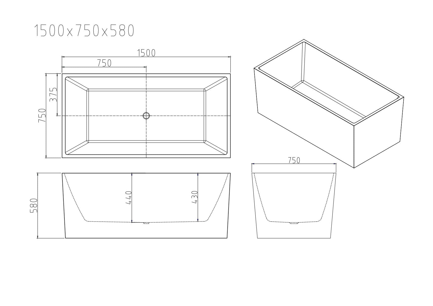 Orta Multi-Fit Freestanding Bathtub