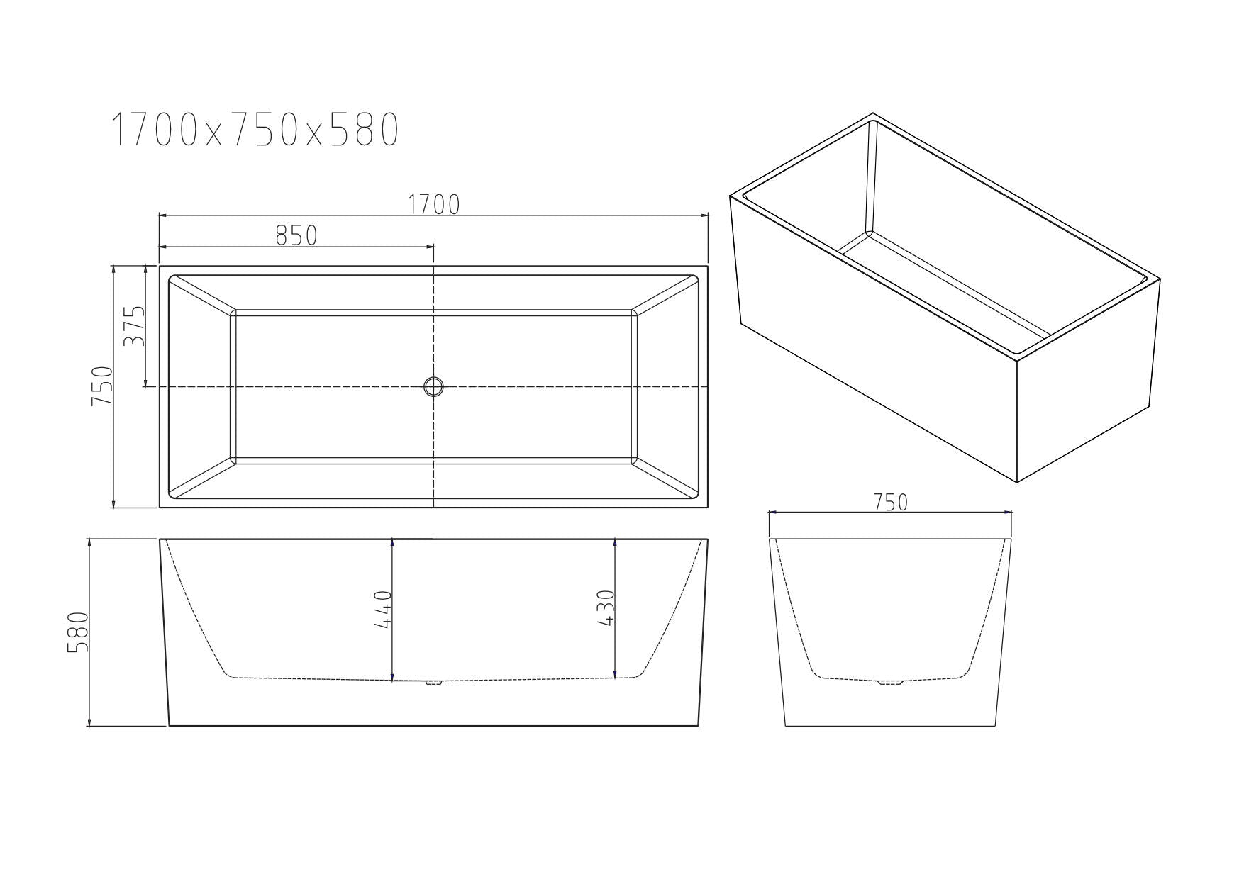 Orta Multi-Fit Freestanding Bathtub