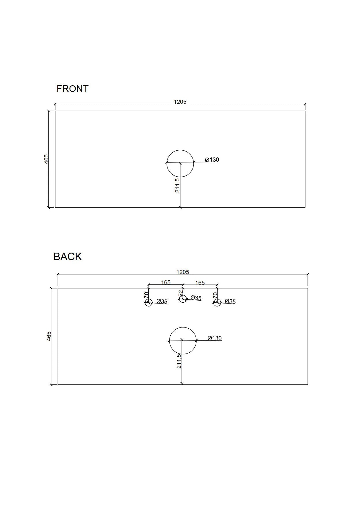 Paris 1200mm Wall-Hung Vanity - Walnut Woodmatt