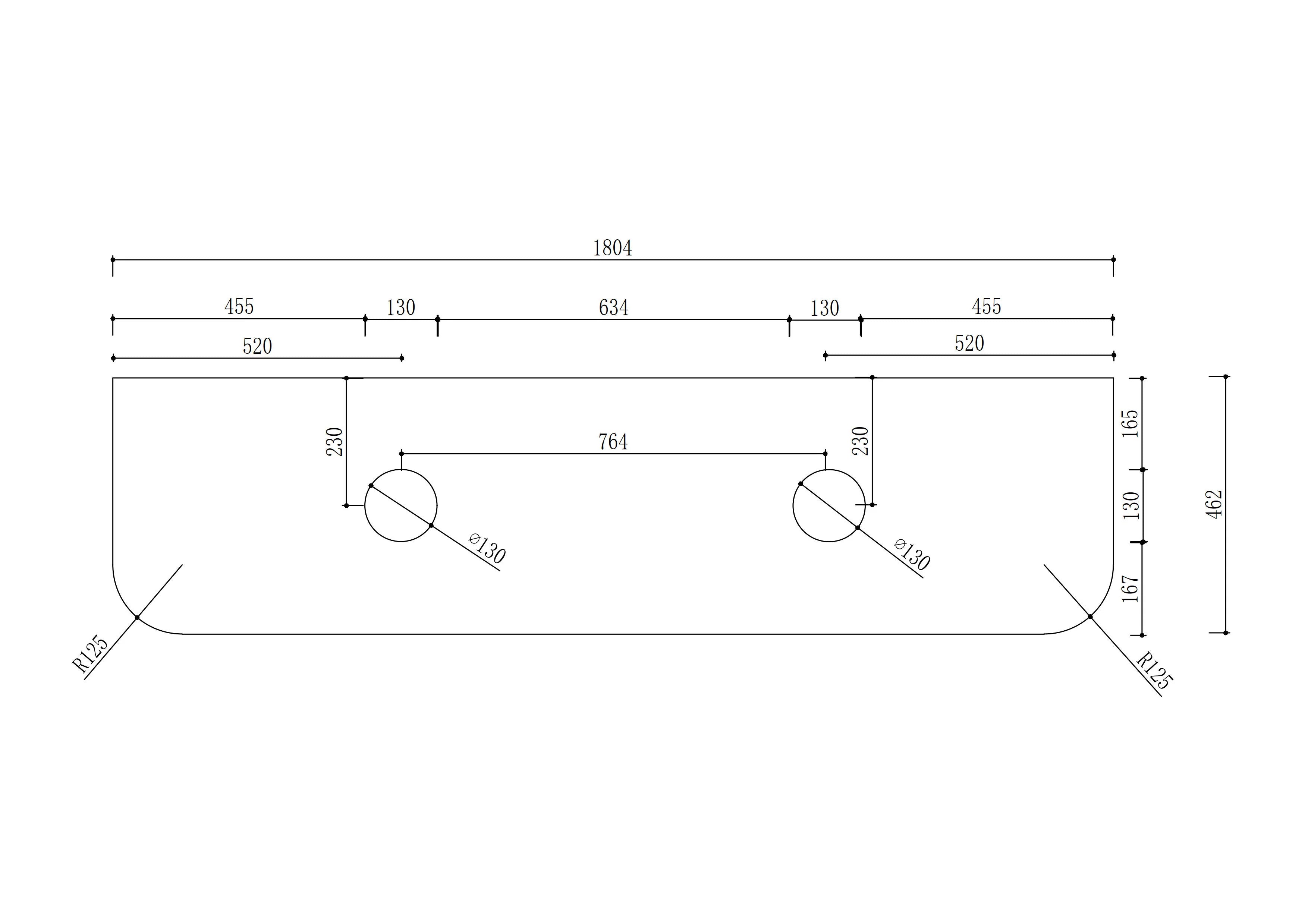 Rome 1800mm Wall-Hung Cabinet - Bur Oak