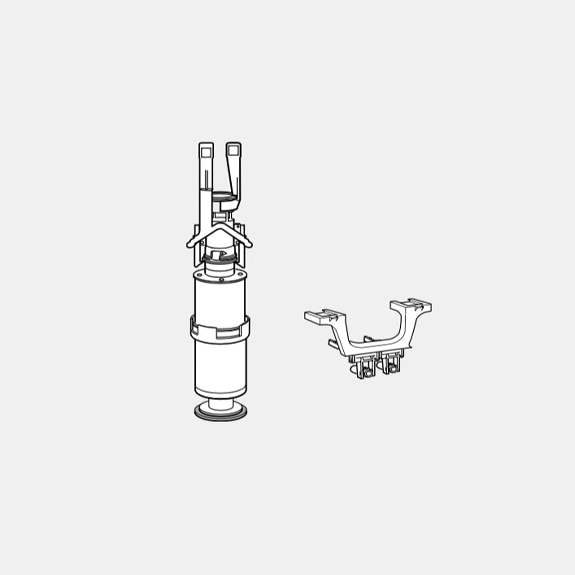 VALSIR RIOS SPARE PARTS - DUAL FLUSH MECHANICAL CONVERSION KIT VS0820805