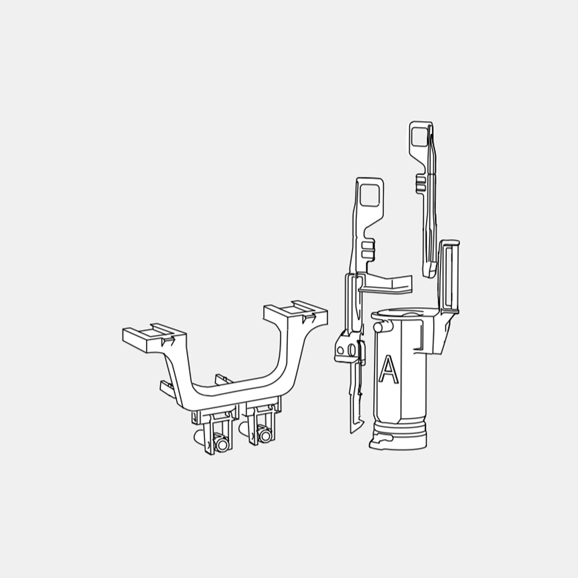 VEROTTI SLIM IN-WALL SPARE PARTS - VS0866696 PNEUMATIC TO MECHANICAL CONVERSATION KIT