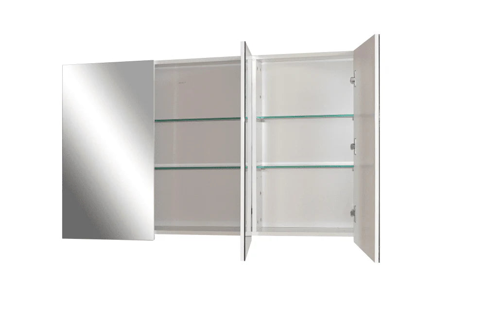 PVC Shaving Cabinet 1200mm x 720mm - Gloss White
