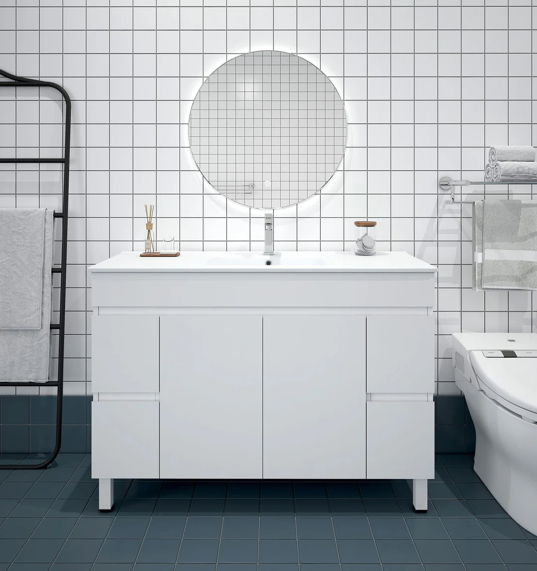 BIANCA 1200mm PVC Freestanding Vanity