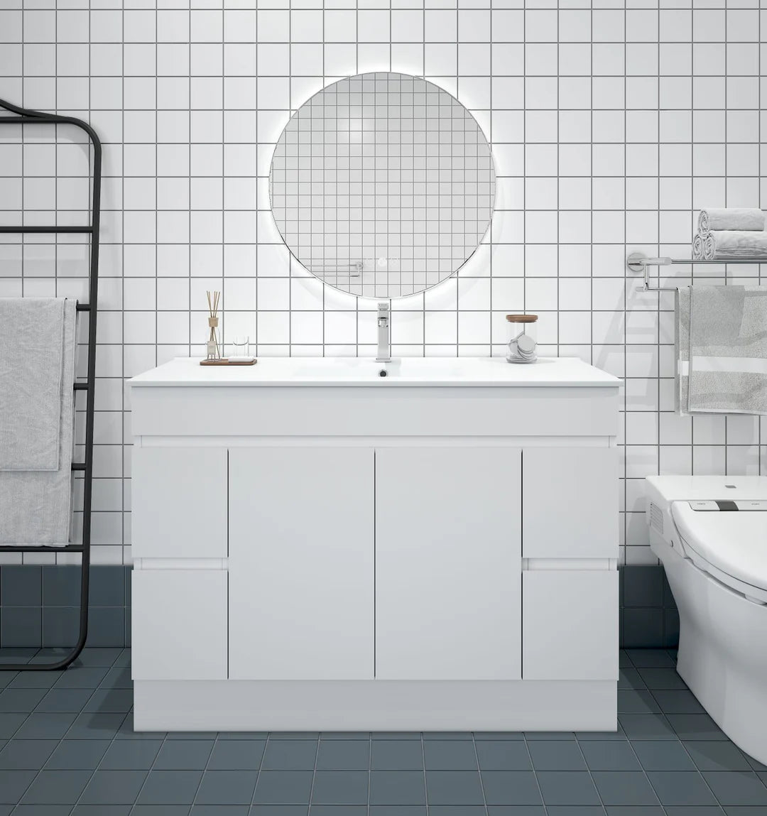 BIANCA 1200mm PVC Freestanding Vanity
