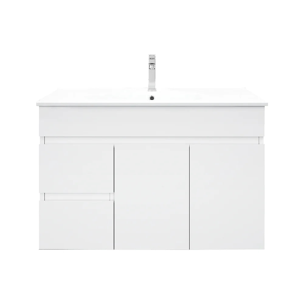 BIANCA 900mm PVC Wall-Hung Vanity (LHD)