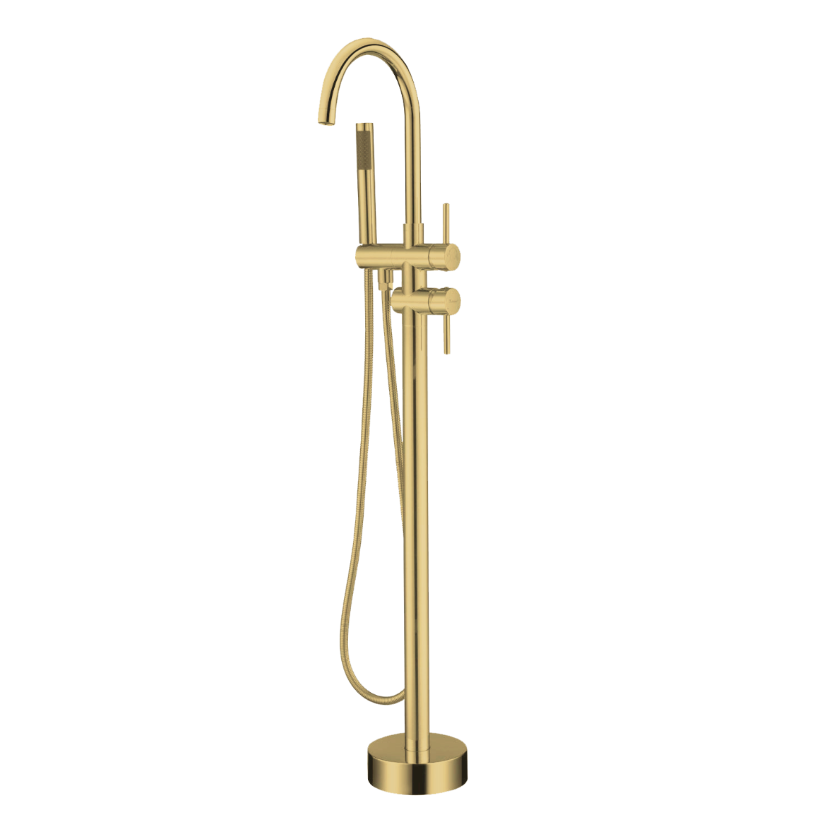 City Life Inox Freestanding Bath Filler w/ Hand Shower & Diverter