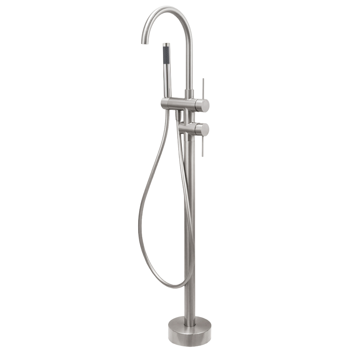 City Life Inox Freestanding Bath Filler w/ Hand Shower & Diverter