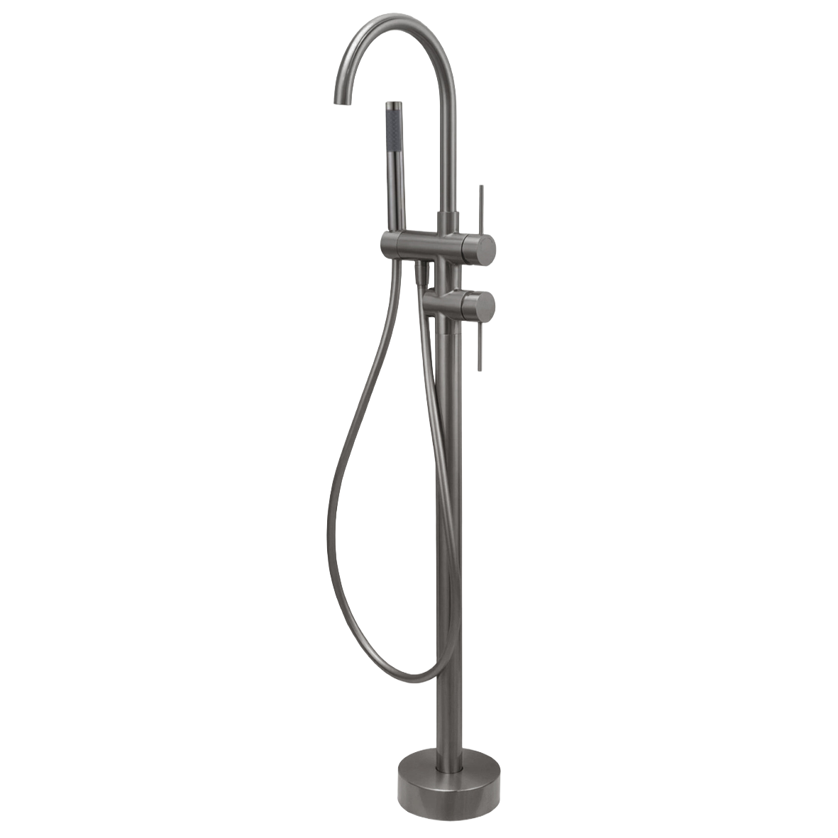 City Life Inox Freestanding Bath Filler w/ Hand Shower & Diverter