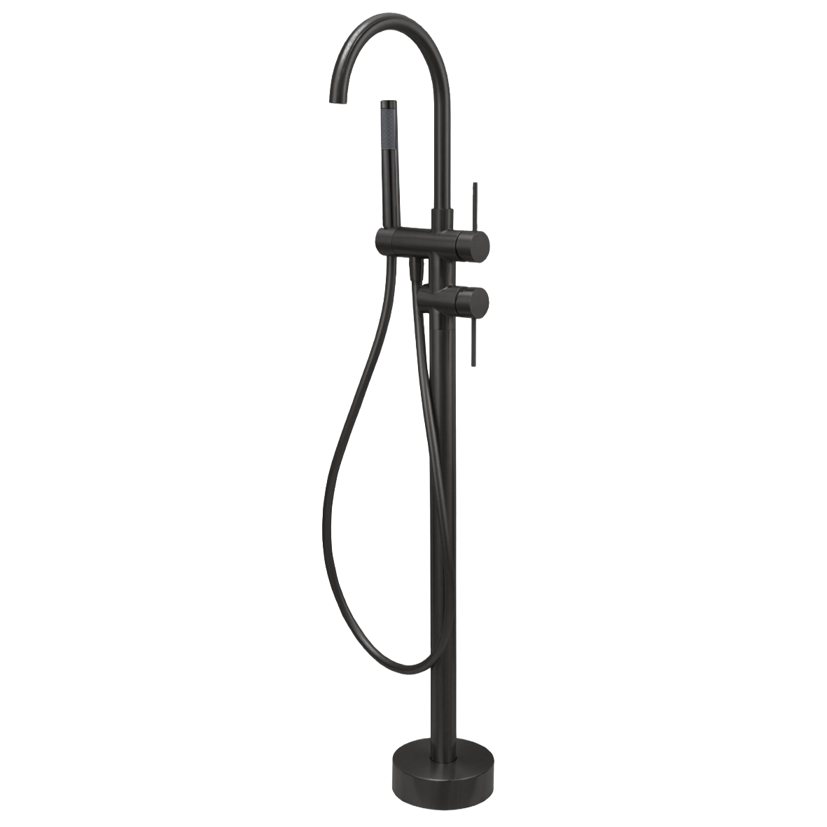 City Life Inox Freestanding Bath Filler w/ Hand Shower & Diverter