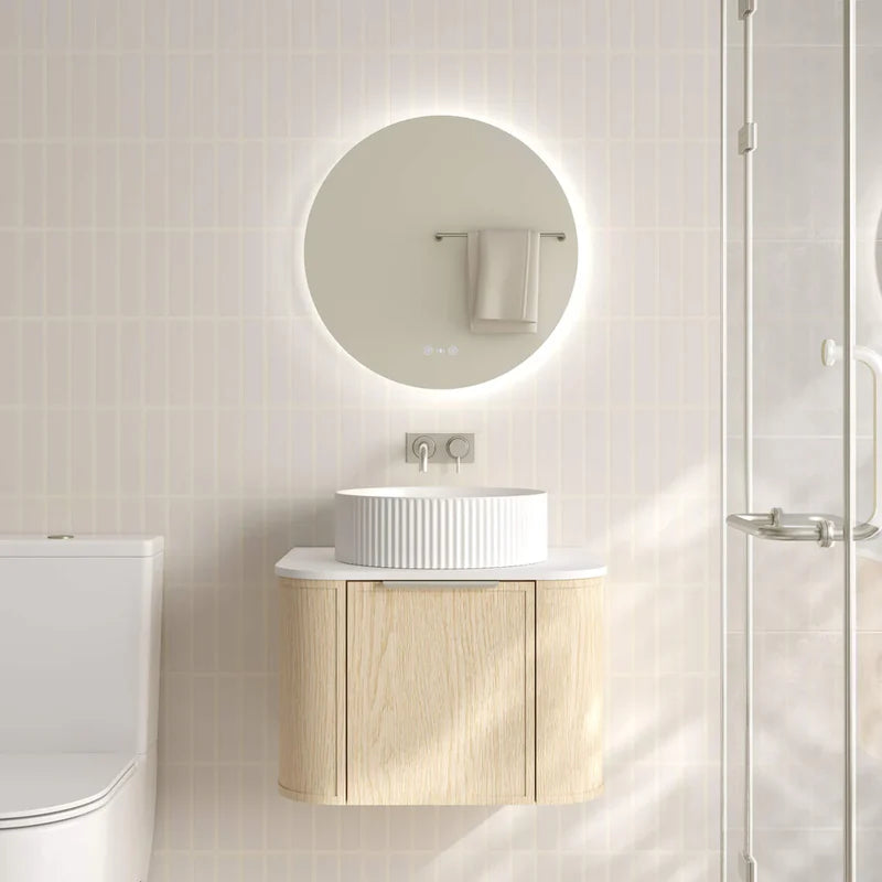 Elva 600mm Wall-Hung Cabinet - Natural Oak