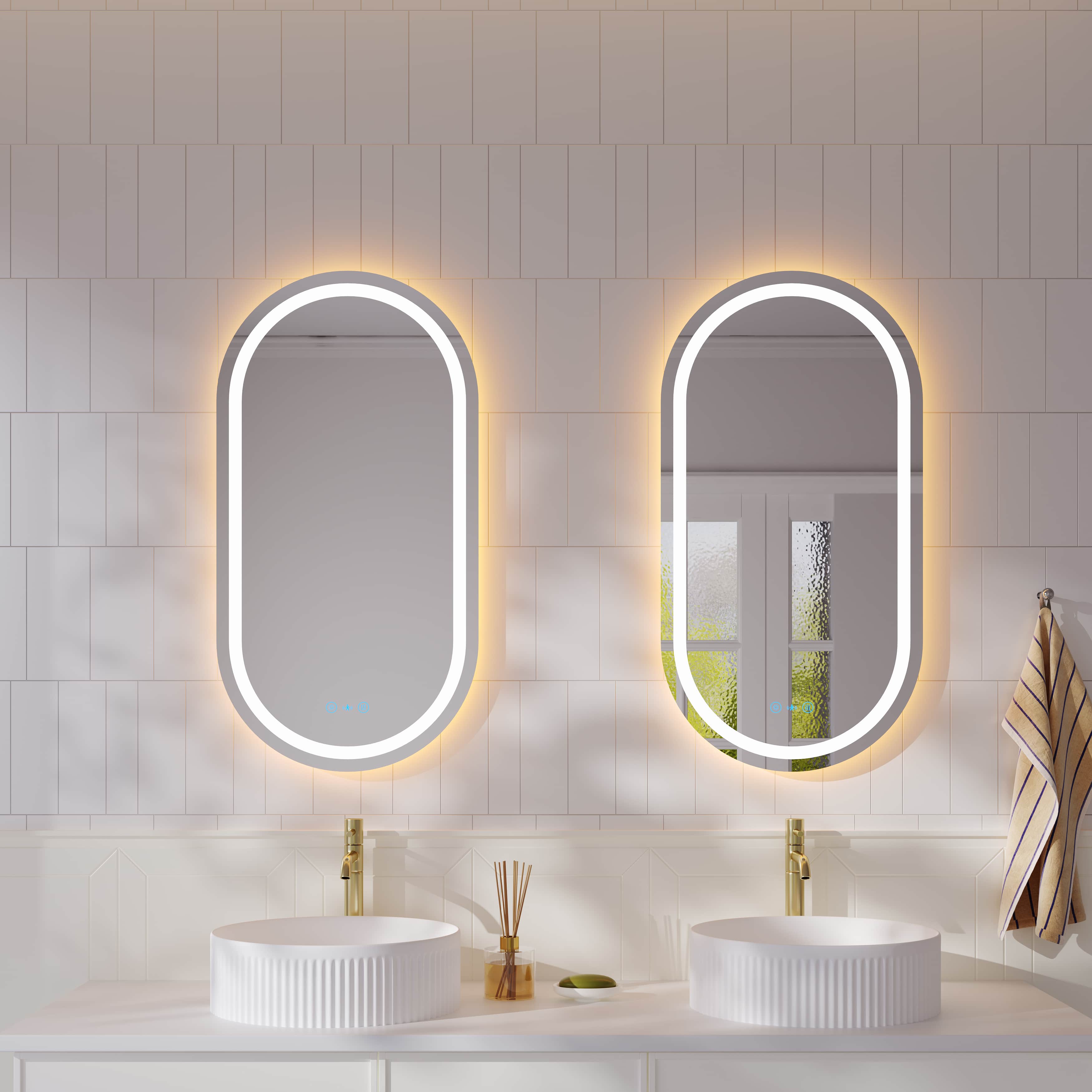 Freya 500×900mm LED Oval Mirror