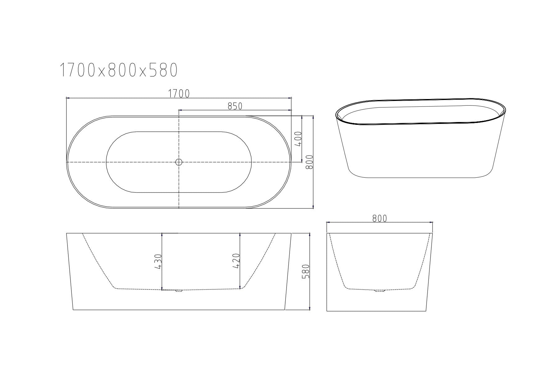 ISEO Freestanding Bathtub