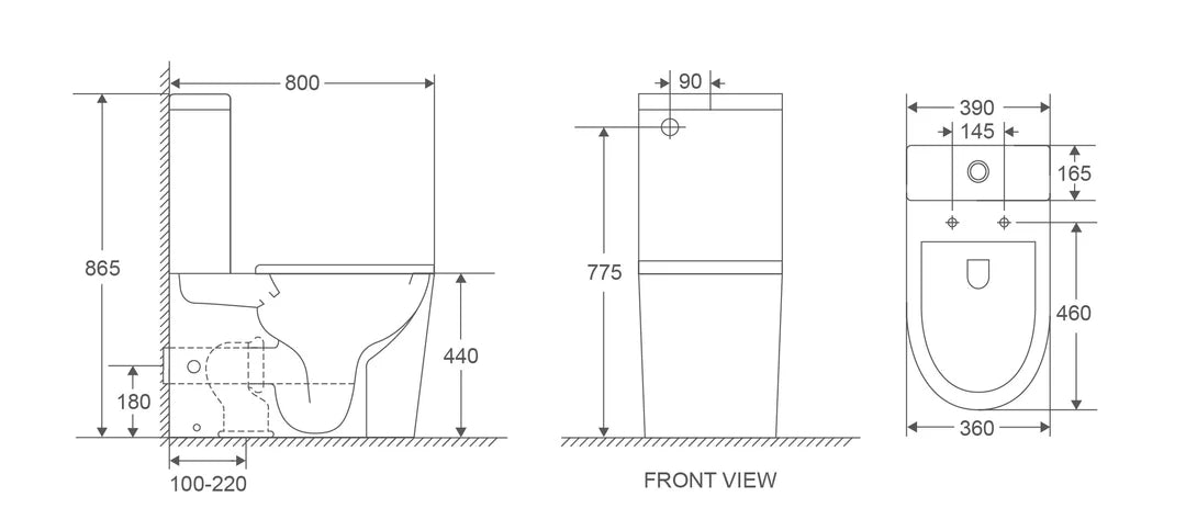 PANI CARE BACK TO WALL TOILET