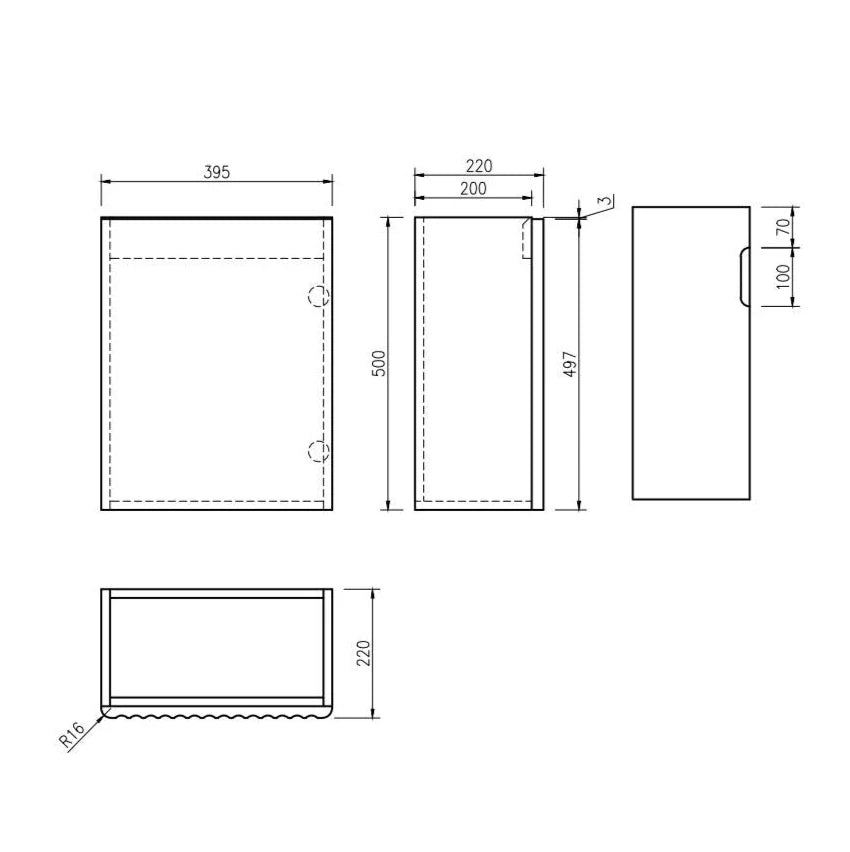 Fluted Rhea 400mm Wall-Hung Cabinet & Gloss White Basin - Natural Oak