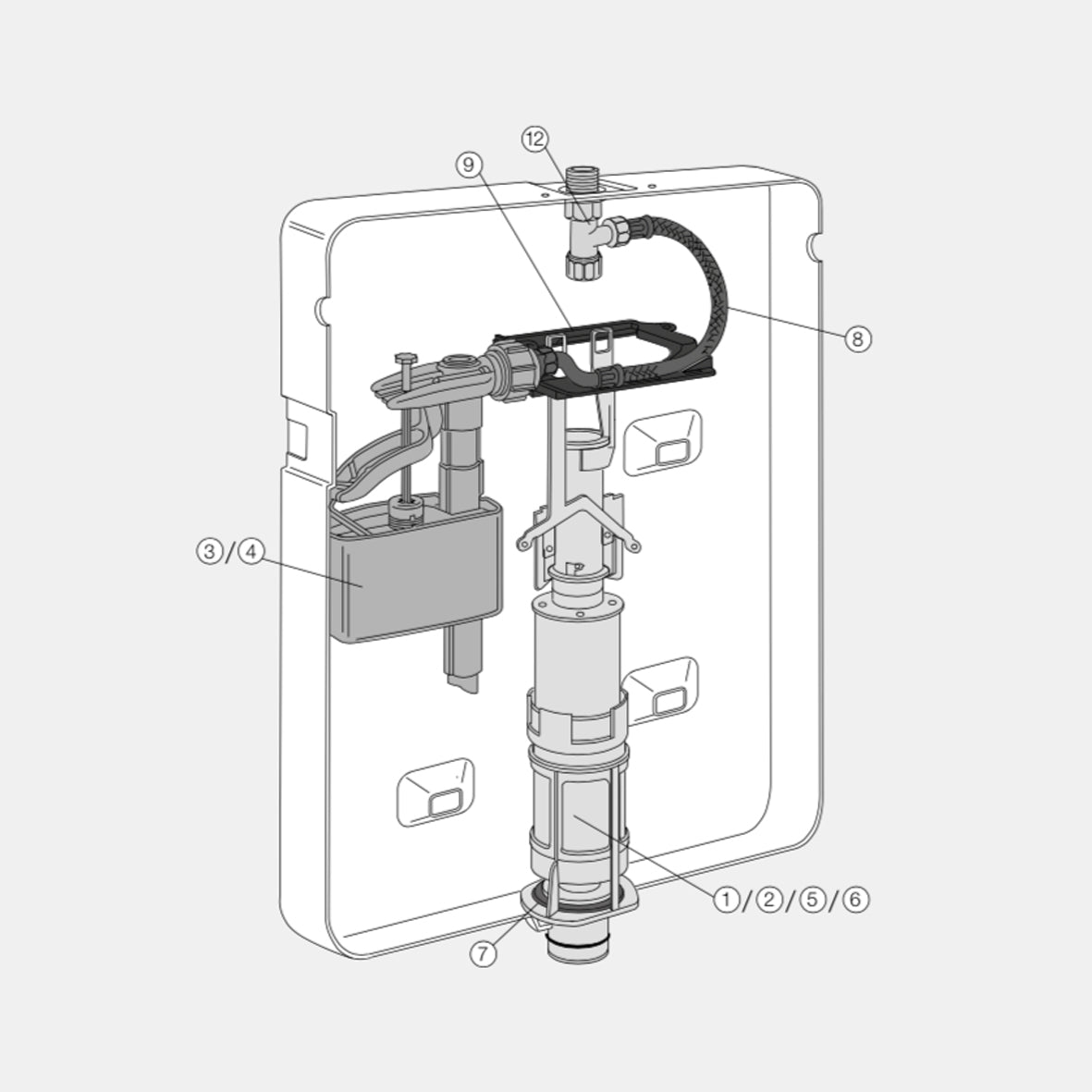 VALSIR RIOS SPARE PARTS -INLET VALVE  KIT 2008 to 2014 VS0821804