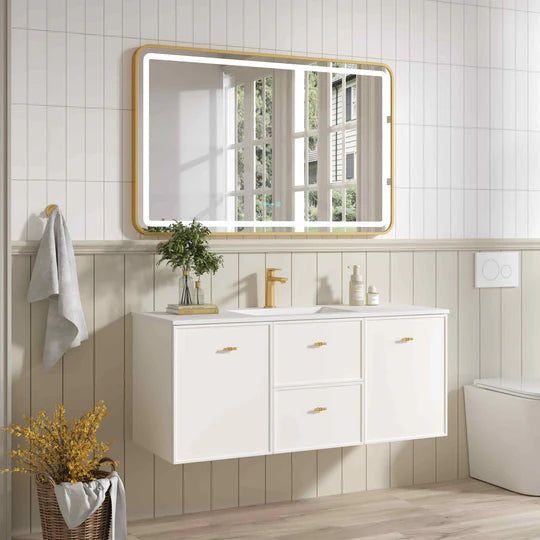 Seattle 1200mm Wall-Hung Cabinet - Matt White