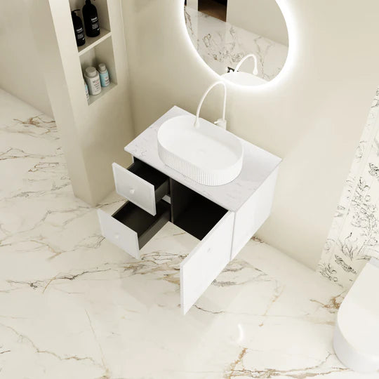 Seattle 750mm Wall-Hung Cabinet - Matt White
