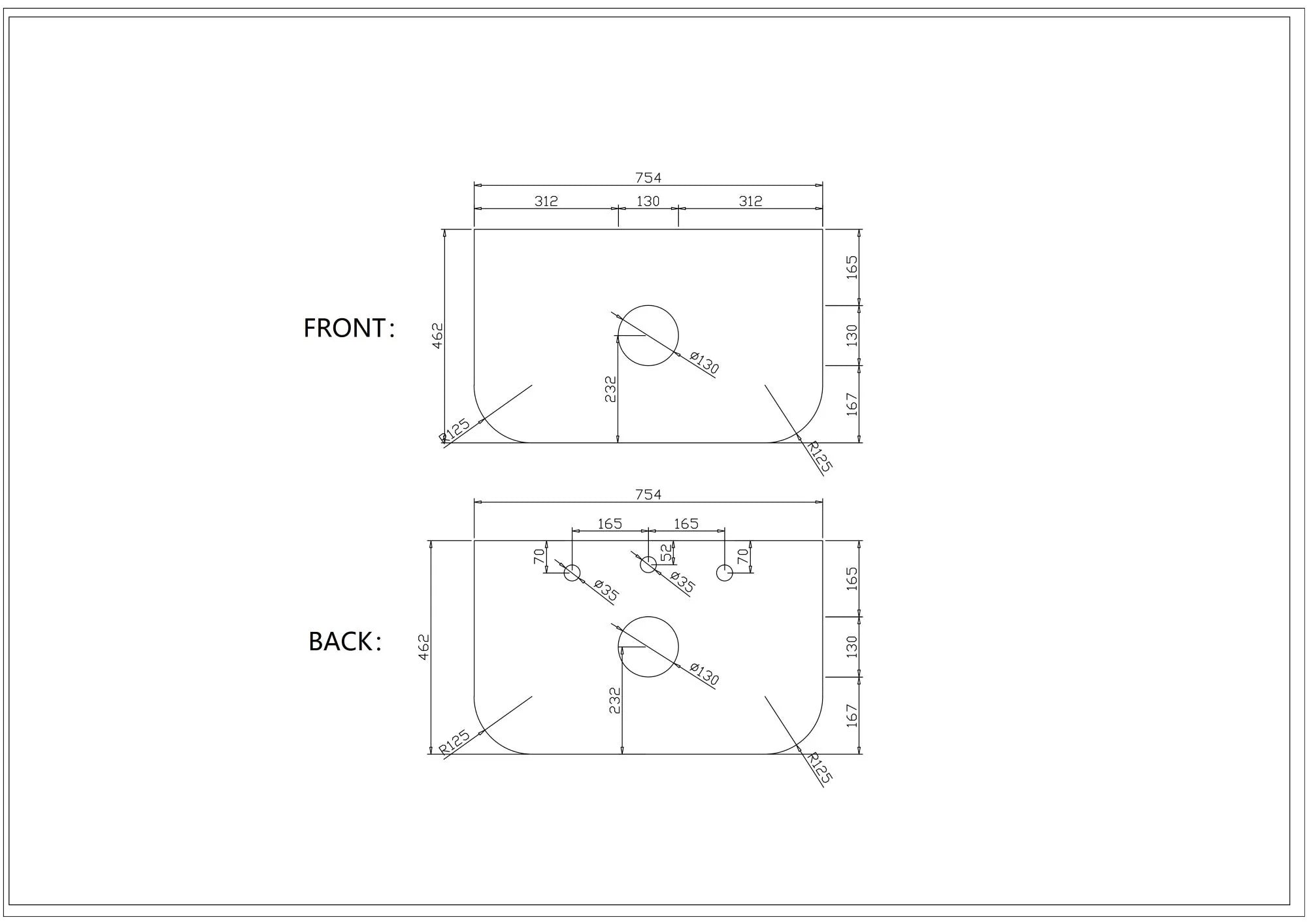 Rome 750mm Wall-Hung Cabinet - Matt Black