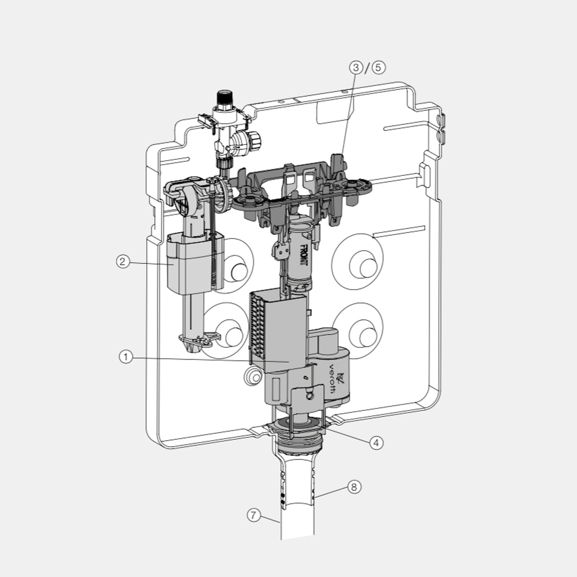 VALSIR TROPEA 2, 3 & Evolut - VS0866603 OUTLET VALVE WASHER