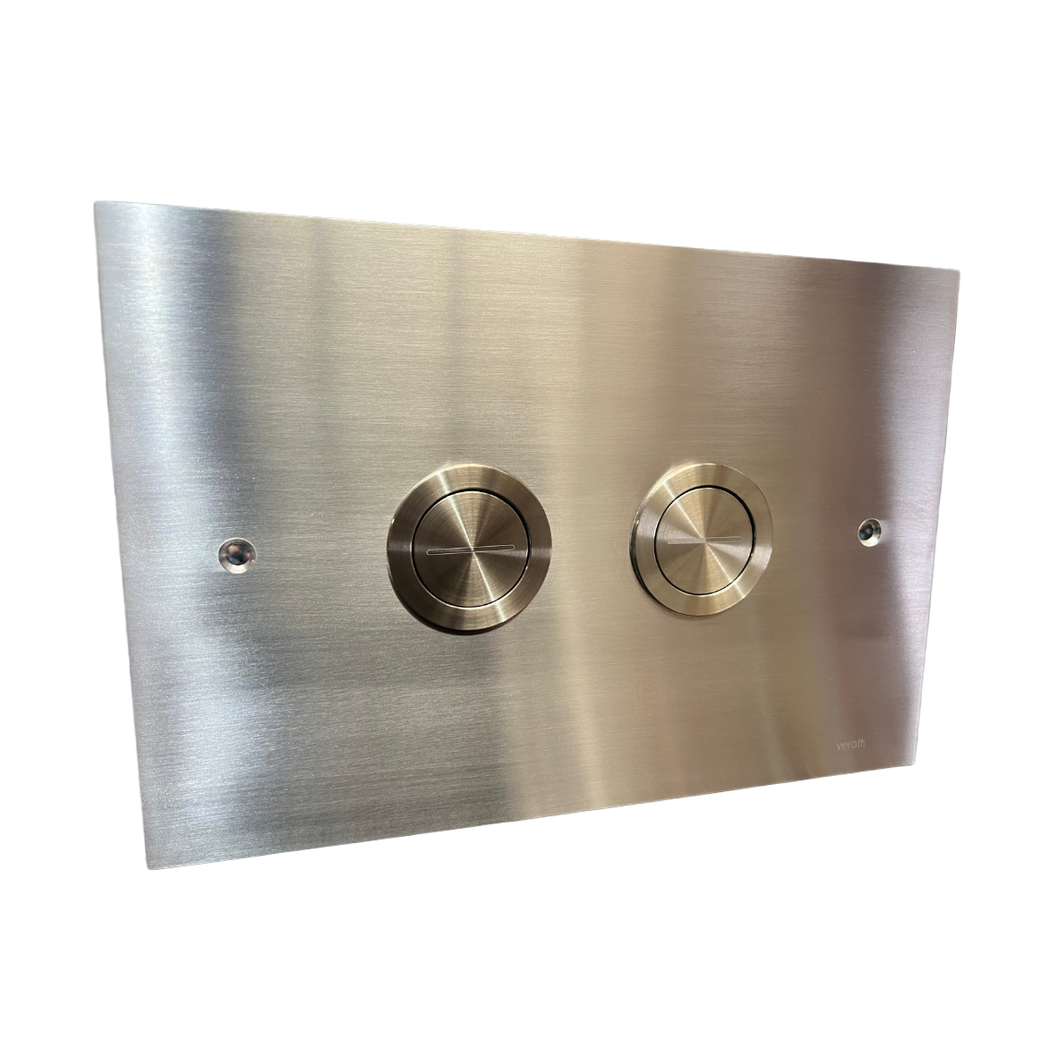 RETRO ABS BUTTONS | STAINLESS STEEL PLATE - PNEUMATIC 215 x 145