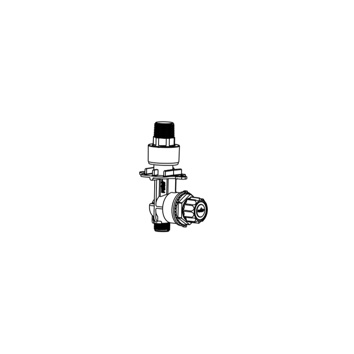 VEROTTI SLIM IN-WALL SPARE PARTS - VS0866735 STOP VALVE (BRASS)