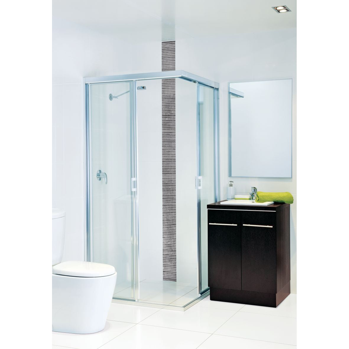 Custom Framed Sliding Corner Set-In (Corner Door Sliding)